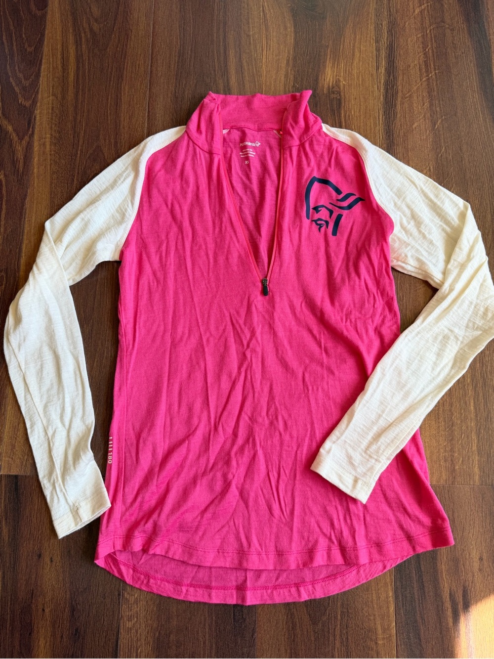 Norrona Merino Wool 180 Baselayer Quarter Zip Long Sleeve Womens XS